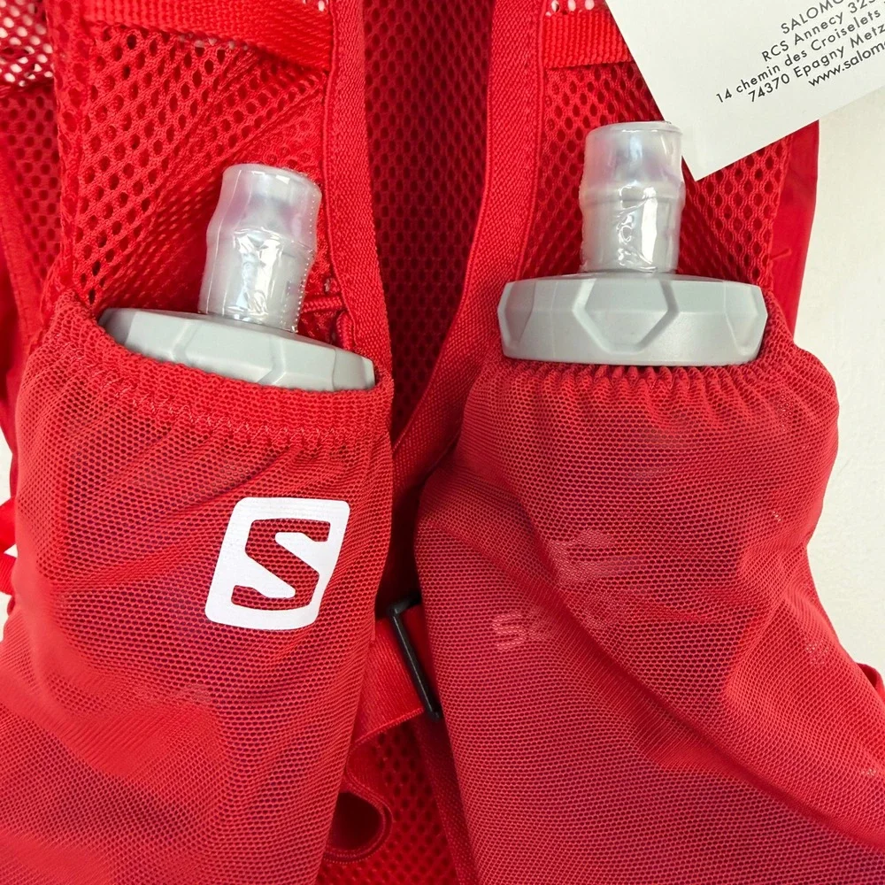 NEW Salomon Agile 6 Set Backpack Hydration Vest Running 2 500ml Flasks ONE SIZE